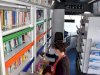 Gezici kütüphane aracı devlet hastanesinde 