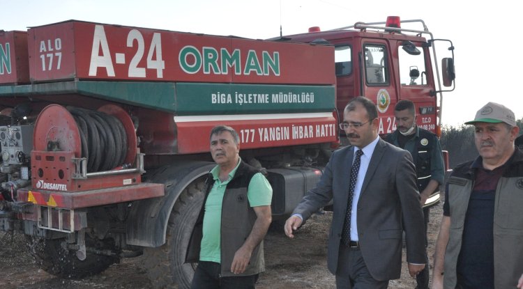 Dolu, yangın bölgesinde 