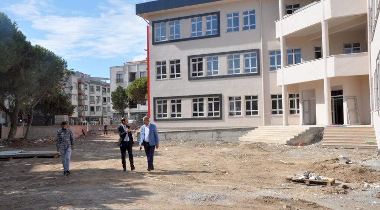 Okul inşaatında sona doğru 