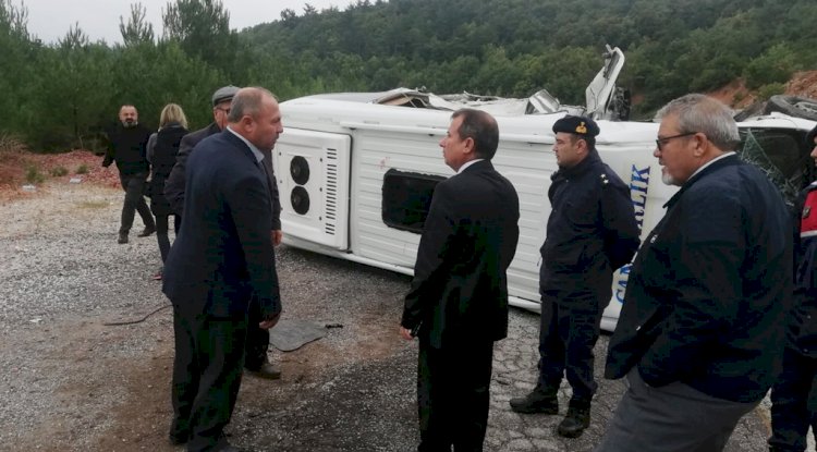 Minibüs devrildi (20.10.2022)