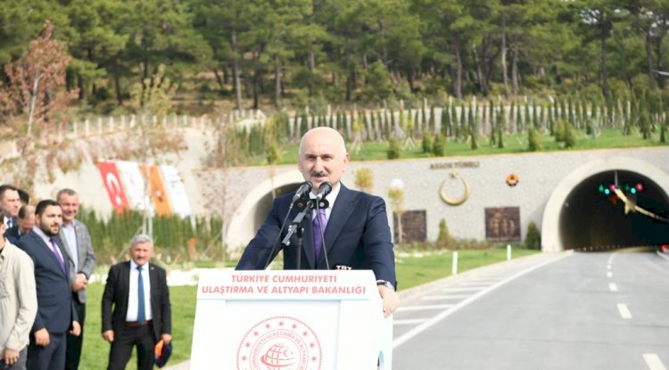 BAKAN KARAİSMAİLOĞLU’NDAN TÜNEL PAYLAŞIMI  “TÜNELLERİ 1 HAFTADA 53 BİN ARAÇ KULLANDI” (20.10.2022)