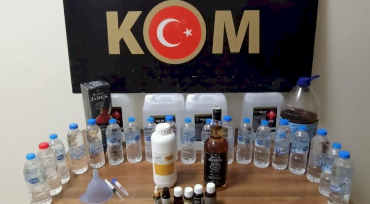 Emniyetten sahte alkol operasyonu 