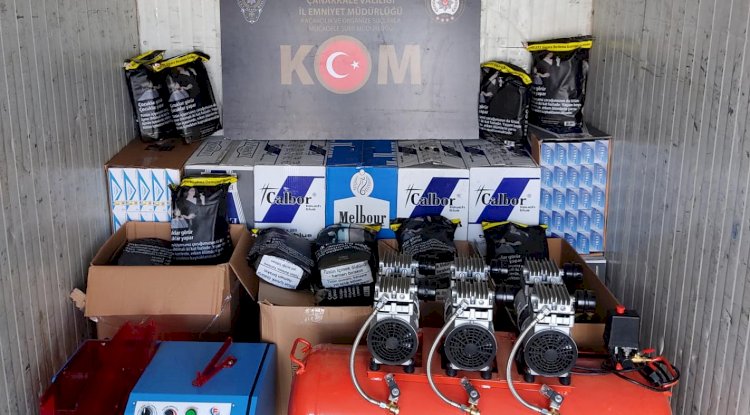 Operasyonda 167 bin 800 makaron ele geçirildi (10.11.2022)