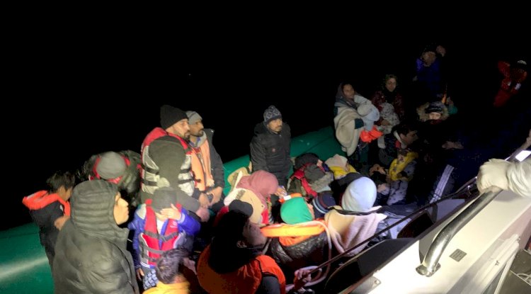 41 düzensiz göçmen kurtarıldı