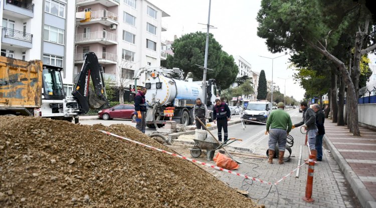 Belediyeden altyapı çalışması 
