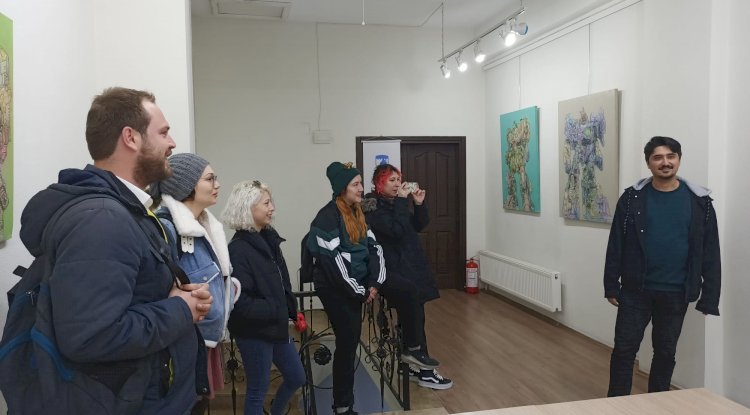 Mert’in Kişisel Sergisi yoğun ilgi gördü