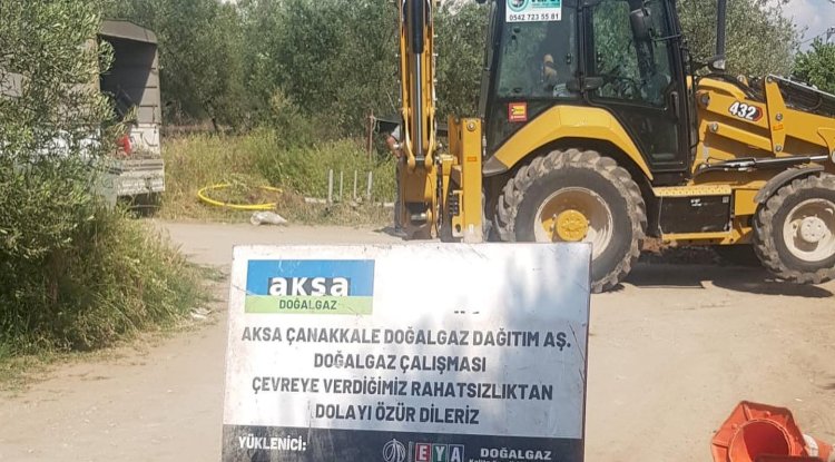 Geyikli’de Doğal Gaz Çalışmaları Sürüyor