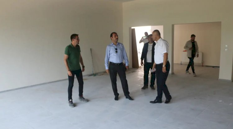 Kaymakam Dolu okul inşaatı hakkında bilgi aldı