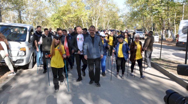 Biga’da doğa yürüyüşü düzenlendi