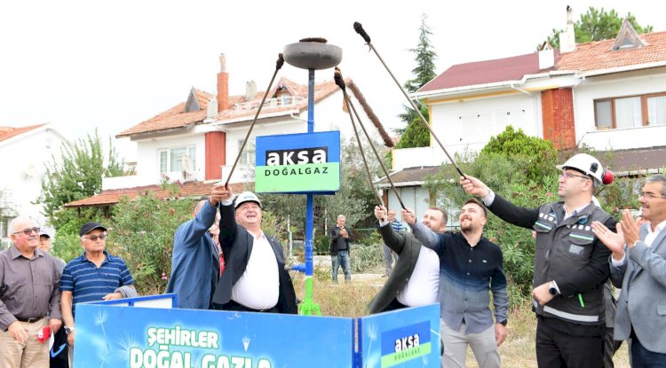 Geyikli sahil bölgesinde doğal gaz ateşi yandı
