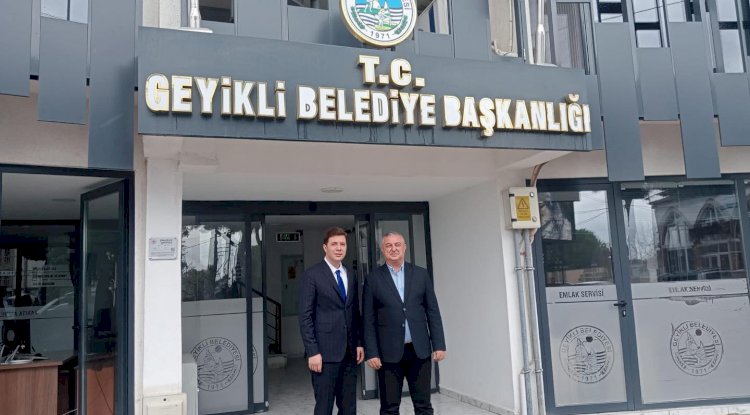 Kaymakam Kızılgüneş’ten Başkan Oruçoğlu’na ziyaret 