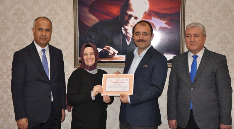 Teşekkür belgeleri törenle verildi