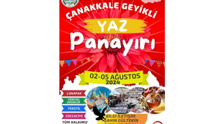 Geyikli Yaz Panayırı 2 Ağustos’ta başlıyor