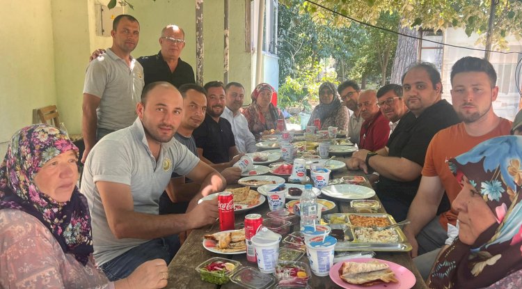 Başkan Yüksel emekçilerin misafiri oldu