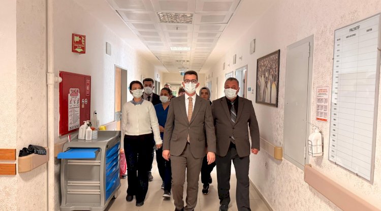 Kaymakam Kaptanoğlu’ndan Ezine Devlet Hastanesi'ne iyaret