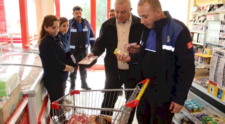 Geyikli’de marketlerde gıda denetimi yapıldı