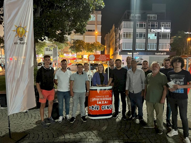 AK Partili gençler sahada…