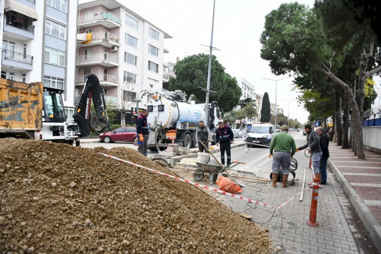 Belediyeden altyapı çalışması 