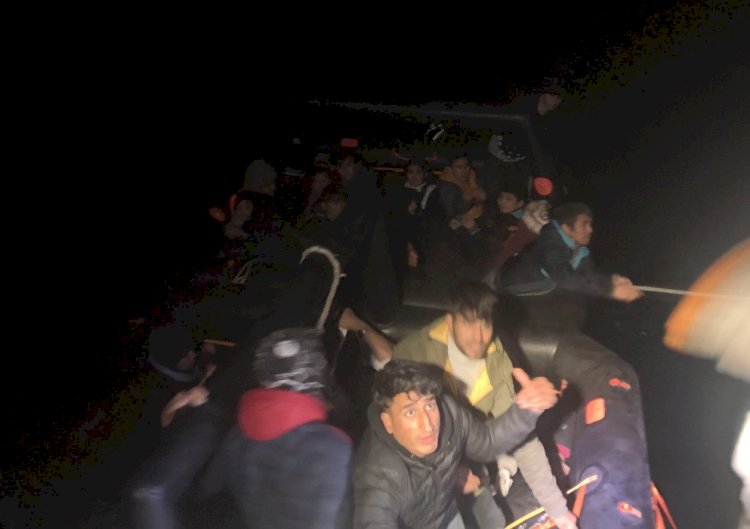 34 düzensiz göçmen kurtarıldı