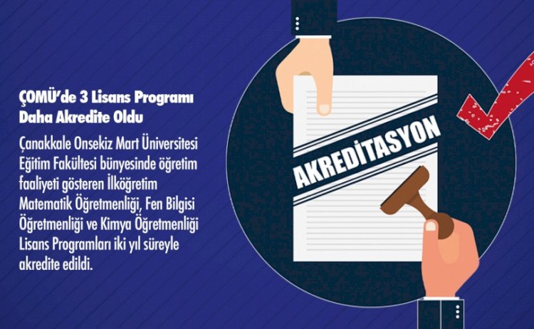 ÇOMÜ’de Akredite Başarısı