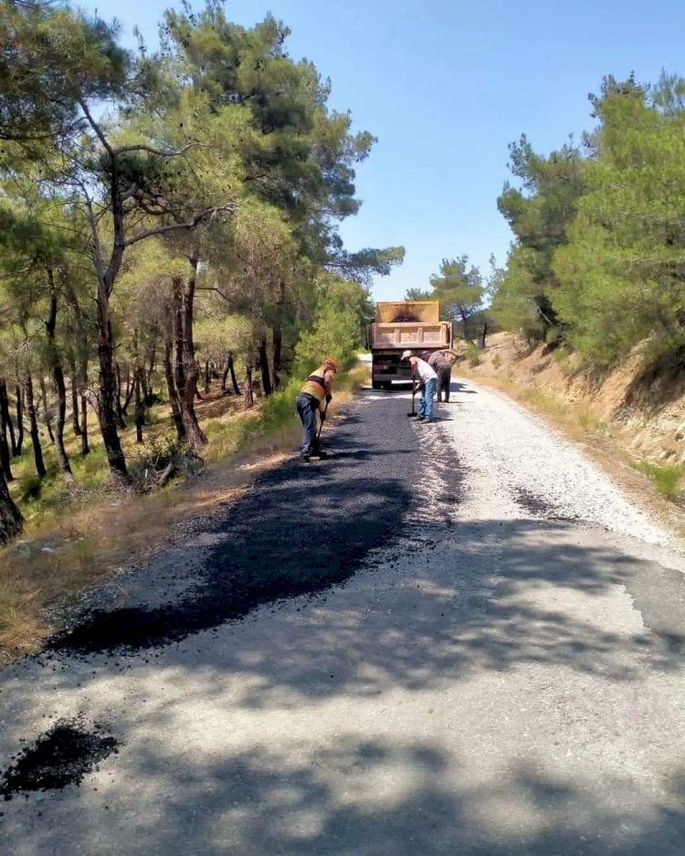 Çamköy yolu onarıldı