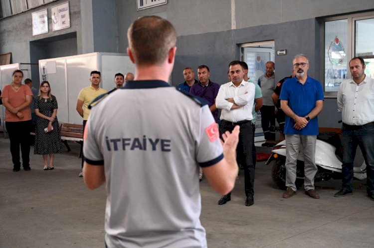 Personele yangına müdahale eğitimi verildi