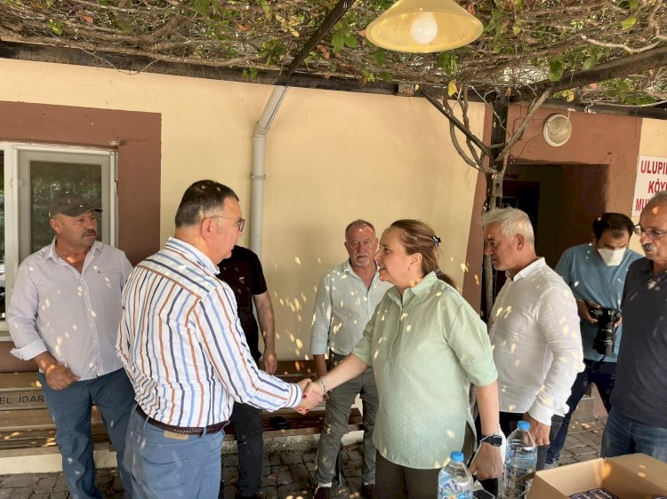 Başkan Arslan yangın bölgesindeki vatandaşları yalnız bırakmadı