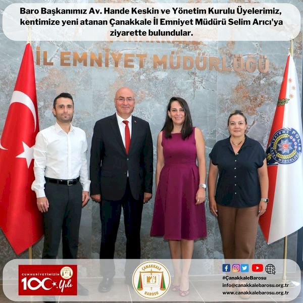 Çanakkale Baro Heyeti protokol ziyaretleri gerçekleştirdi