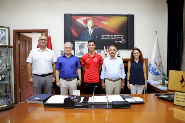 Sporcu Tümer, Özacar’ı ziyaret etti