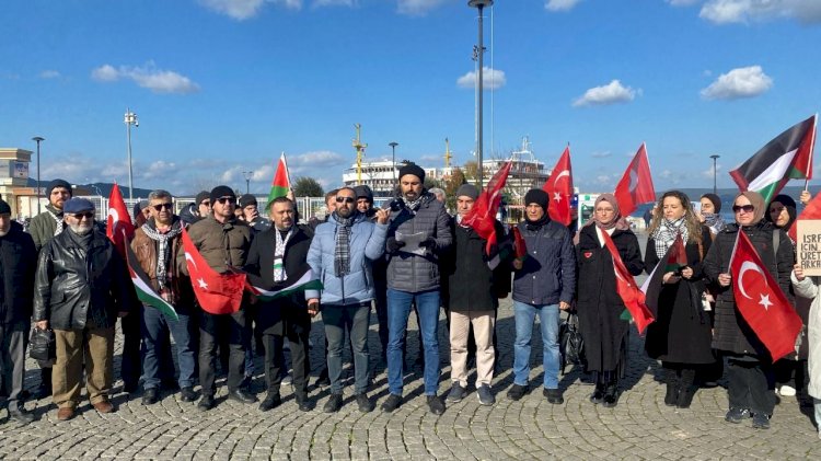 Filistin'e Destek Platformu’ndan İsrail protestosu