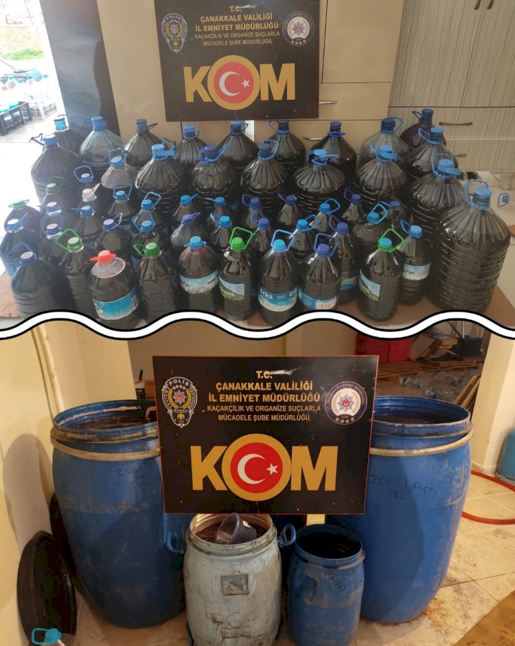 1027 litre el yapımı şarap ele geçirildi