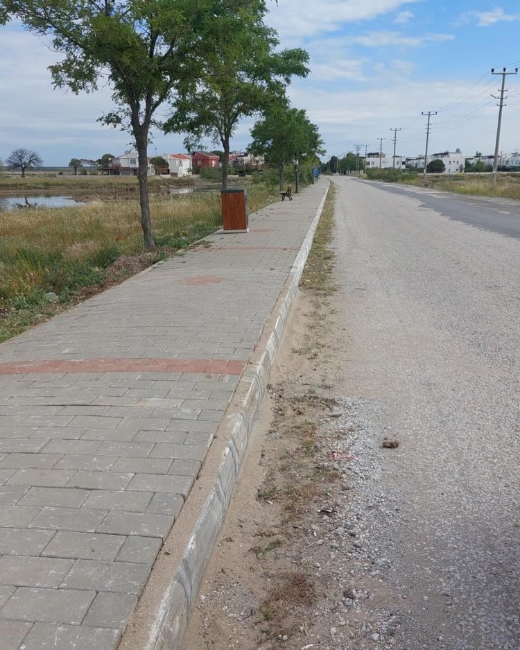 Geyikli ’de belediye çalışmaları devam ediyor