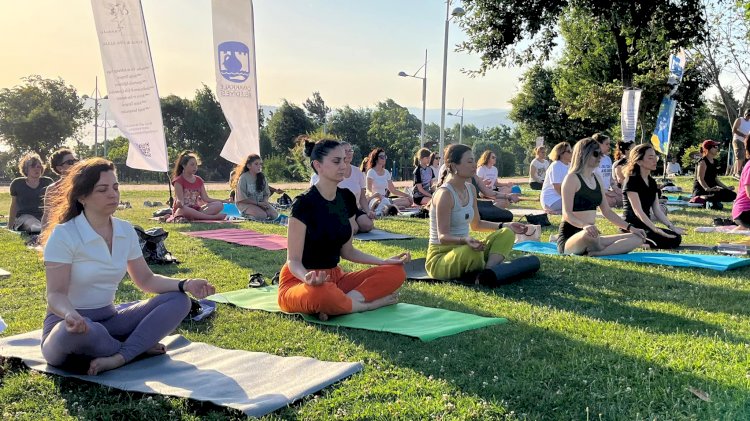 Yoga etkinliğine yoğun ilgi